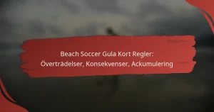 Beach Soccer Gula Kort Regler: Överträdelser, Konsekvenser, Ackumulering