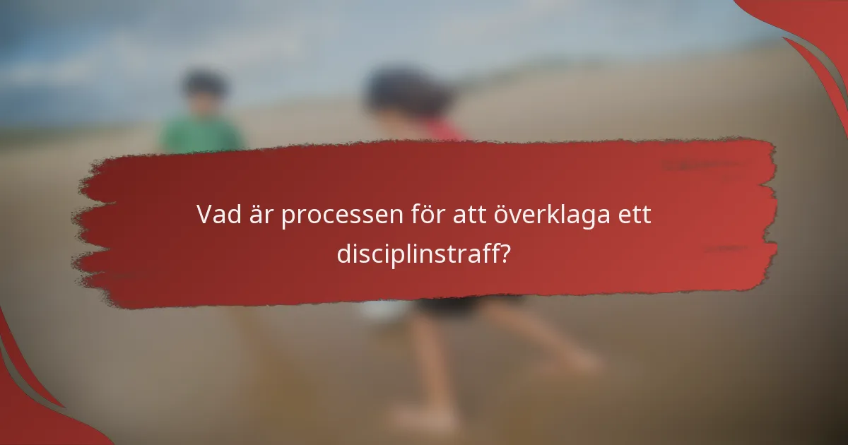 Vad är processen för att överklaga ett disciplinstraff?